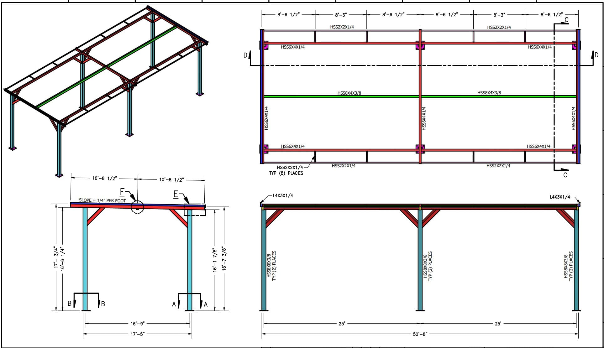 Structural Steel Canopy