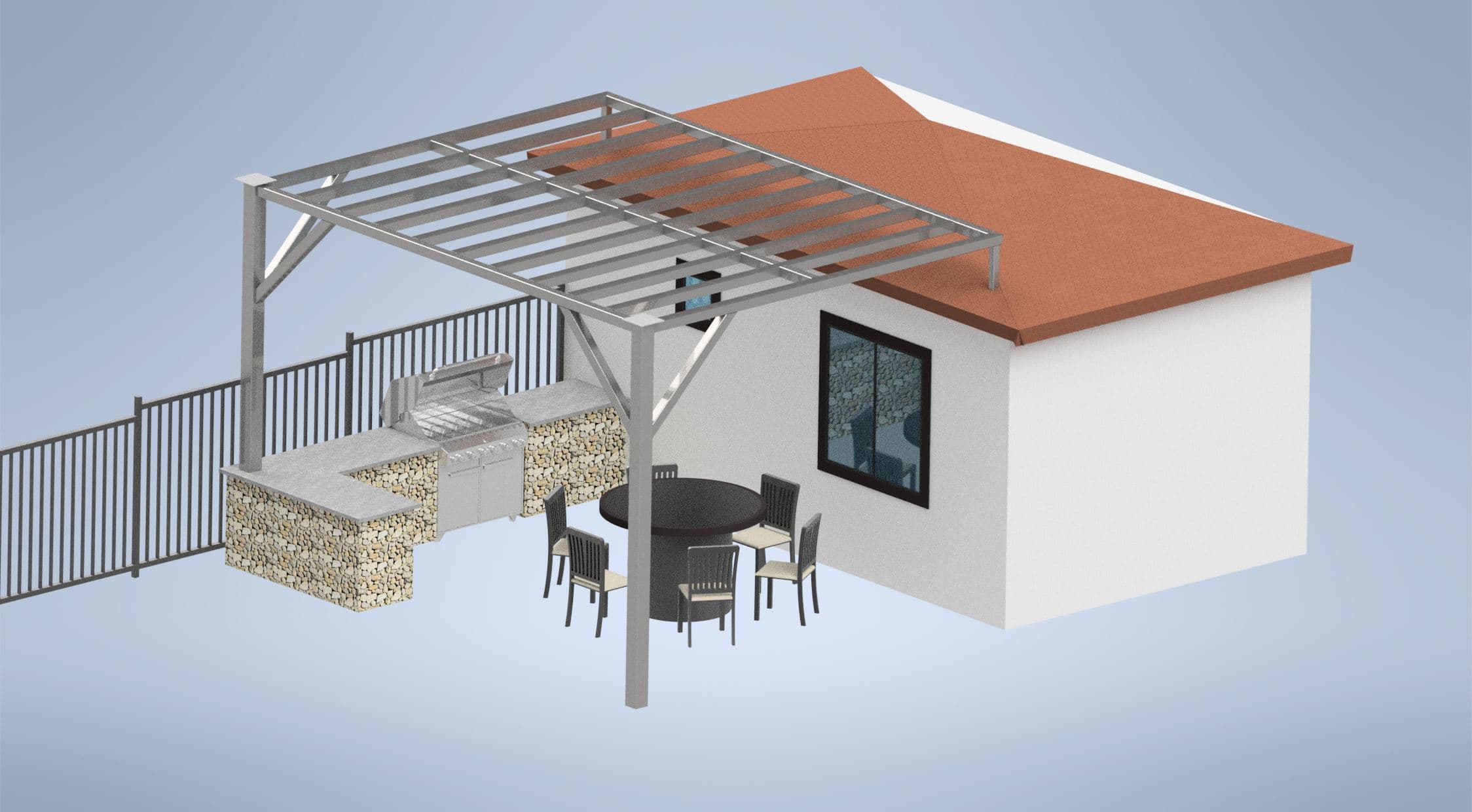 Patio Cover & Outdoor Kitchen