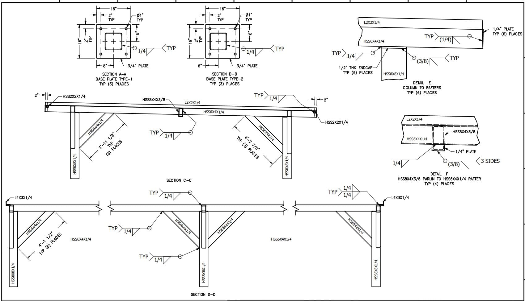Steel Canopy — Fabrication Details
